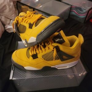 Kids Yellow and Black Sneakers